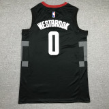 City Edition Black Russell Westbrook #0 Houston Rockets Basketball Jersey Sports Shirt Tops 