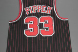 Vintage 95 96 Gold Label With Black Stripes Scottie Pippen #33 Chicago Bulls Basketball Jersey Sports Shirt Tops 
