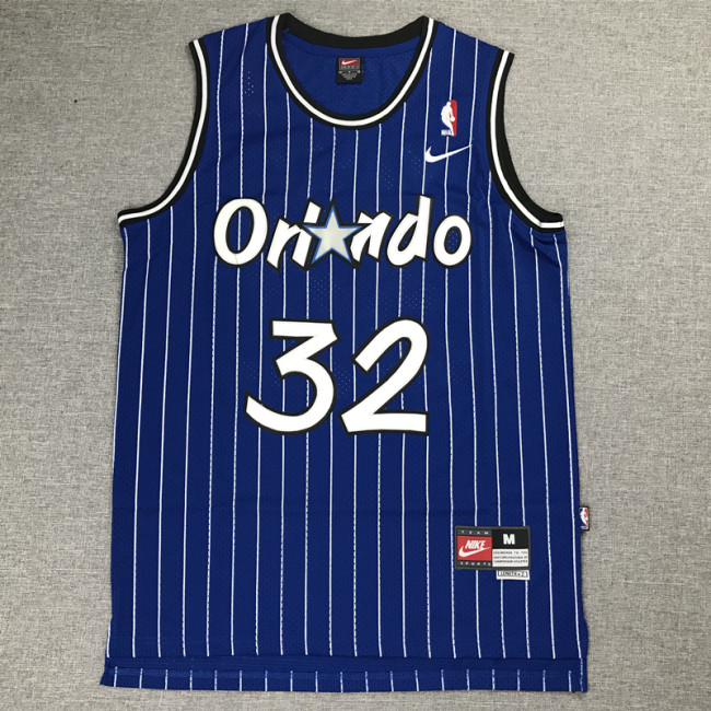Classic Blue Shaquille O'Neal #32 Orlando Magic Basketball Jersey Sports Shirt Tops 