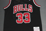 Vintage 1998 Black Scottie Pippen #33 Chicago Bulls Basketball Jersey Sports Shirt Tops 