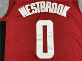 City Edition Red Russell Westbrook #0 Houston Rockets Basketball Jersey Sports Shirt Tops 