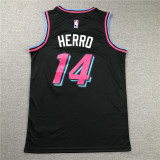 City Edition Black Tyler Herro #14 Miami Heat Basketball Jersey Sports Shirt Tops 