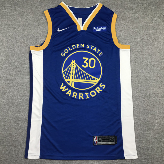 Classic Blue Stephen Curry #30 Golden State Warriors Basketball Jersey Sports Shirt Tops 
