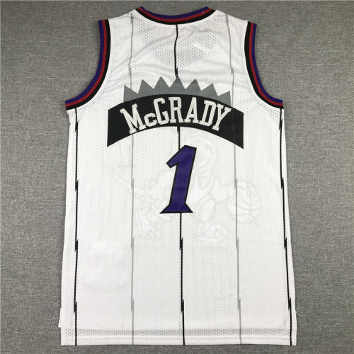 Vintage 98 99 White Tracy McGrady #1 Orlando Magic Basketball Jersey Sports Shirt Tops 