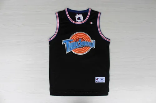 Black Michael Jordan Space Jam Basketball Jersey Sports Shirt Tops 