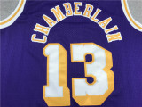 Vintage Purple Wilt Chamberlain #13 Los Angeles Lakers Basketball Jersey Sports Shirt Tops 
