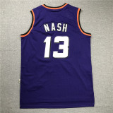 Vintage Blue Steve Nash #13 Phoenix Suns Basketball Jersey Sports Shirt Tops 
