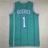 Retro Tyrone Bogues #1 Charlotte Hornets Basketball Jersey Sports Shirt Tops 