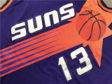 Vintage Blue Steve Nash #13 Phoenix Suns Basketball Jersey Sports Shirt Tops 