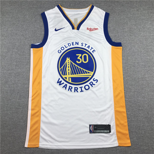 Classic White Stephen Curry #30 Golden State Warriors Basketball Jersey Sports Shirt Tops 
