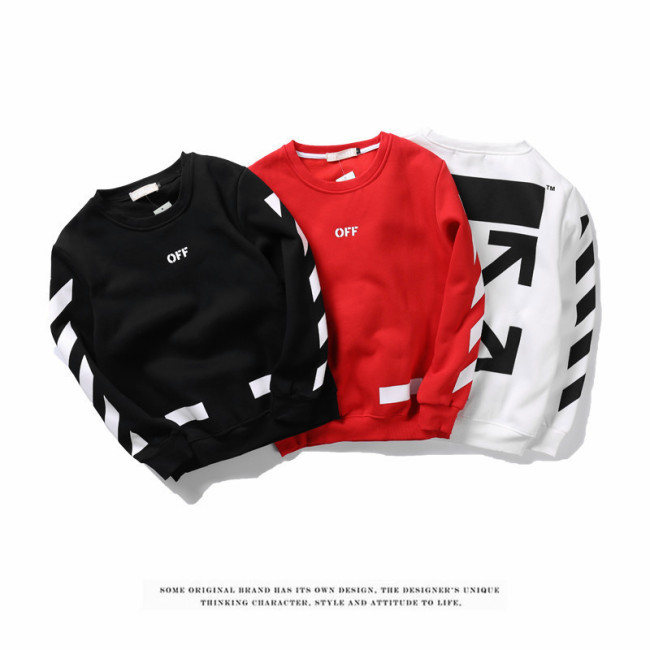 Classic Simple Arrow Diagonal Stripe Plus Fleece Crew Neck Sweater Jacket