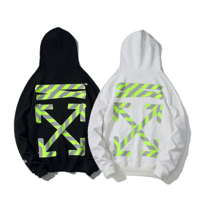 OFF OW Anniversary limited Cordon 3M Reflective Cotton Pullover Sooded Sweater