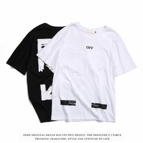 OFF Men's Short Sleeve T-Shirt Summer New Men's Hip Hop Short Sleeve