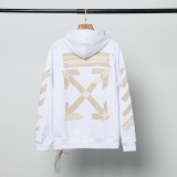 Autumn and winter new European version of apricot graffiti arrow print sweater