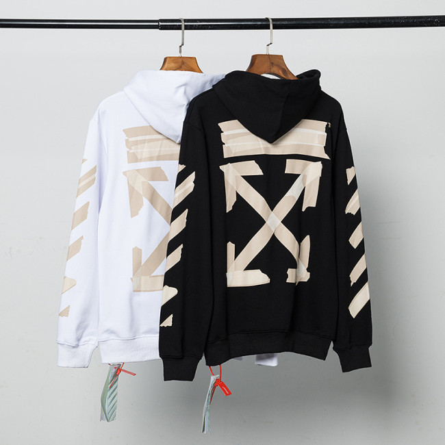 Autumn and winter new European version of apricot graffiti arrow print sweater
