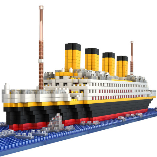 Lego 1860pcs Titanic Small Particle Building Blocks Toy Boat
