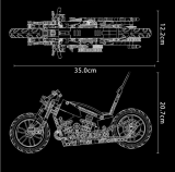 Puzzle Three-Dimensional Motorcycle Locomotive Model Adult Difficult Model