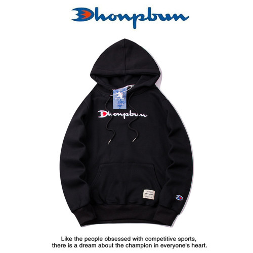 Champion Hooded Sweater Autumn and Winter Loose Embroidered Long-Sleeved T-shirt Men
