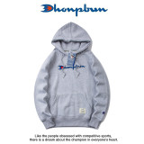 Champion Hooded Sweater Autumn and Winter Loose Embroidered Long-Sleeved T-shirt Men