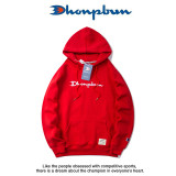 Champion Hooded Sweater Autumn and Winter Loose Embroidered Long-Sleeved T-shirt Men