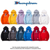 Champion Hooded Sweater Autumn and Winter Loose Embroidered Long-Sleeved T-shirt Men