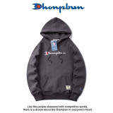 Champion Hooded Sweater Autumn and Winter Loose Embroidered Long-Sleeved T-shirt Men