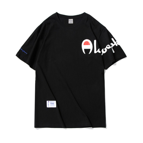 Champion Summer Crew Neck Short Sleeve T-Shirt Embroidered Men's