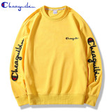 Champion Embroidered Couple Casual Long Sleeve T-Shirt