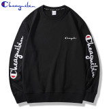 Champion Embroidered Couple Casual Long Sleeve T-Shirt