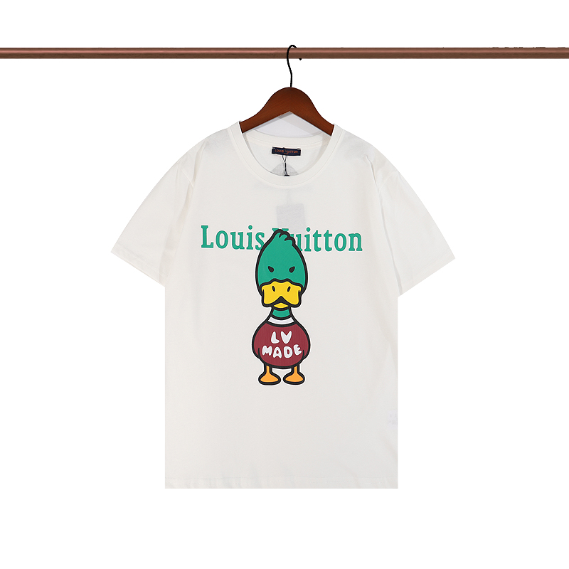 New Fashion Short-Sleeved Louis Vuitton T-Shirt Cute Duck Duck T-Shirt