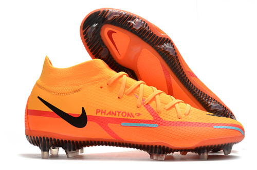 Nike Phantom GT2 Hi-Lo Orange Waterproof Full Knit FG Football Boots