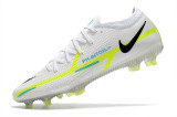 Nike High/Low Phantom GT2 Waterproof White Green Full Knit FG Football Boots