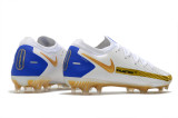 Nike Phantom GT White Blue Waterproof Full Knit Original Sole FG Football Boots