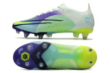 Nike Assassin 14th and a half generation high-top Ronaldo exclusive full knitted waterproof SG steel spike football shoes
