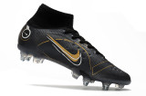 Nike Assassin 14th and a half generation high-top black Shadow series full knitted waterproof SG football boots