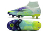 Nike Assassin 14th and a half generation high-top Ronaldo exclusive full knitted waterproof SG steel spike football shoes