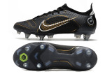Nike Assassin 14th and a half generation high-top black Shadow series full knitted waterproof SG football boots