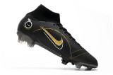 Nike Assassin 14th and a Half Generation High-top Black Shadow Series Full Knitted Waterproof FG Football Boots