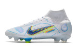 Nike Assassin 14th and a Half Generation High-Top Bailan Full Knitted Waterproof FG Football Boots