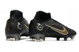 Nike Assassin 14th and a Half Generation High-top Black Shadow Series Full Knitted Waterproof FG Football Boots