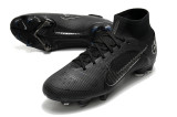 Nike Assassin 14th and a Half Generation High-Top All Alack Full Knitted Waterproof FG Football Boots
