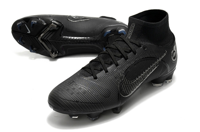 Nike Assassin 14th and a Half Generation High-Top All Alack Full Knitted Waterproof FG Football Boots