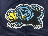 Pocket Pants Grizzly Grizzlies Dark Blue Urban Edition Basketball Shorts Stitched