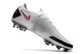 Nike Phantom GT High Top White Black Red Waterproof Full Knit Original Bottom FG Football Boots