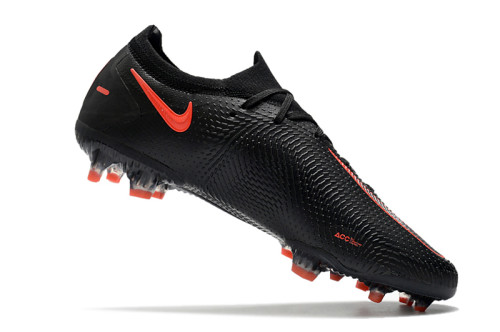 Nike Phantom GT Black Red Waterproof Full Knit Original Sole FG Football Boots