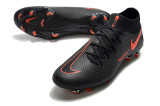 Nike Phantom GT Black Red Waterproof Full Knit Original Sole FG Football Boots