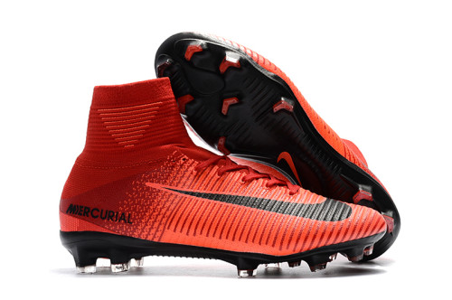 Nike Assassin Super A11 Eleventh Generation High Top Flying Line FG Nails Fire Fire Series Color FG Football Shoes