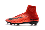 Nike Assassin Super A11 Eleventh Generation High Top Flying Line FG Nails Fire Fire Series Color FG Football Shoes