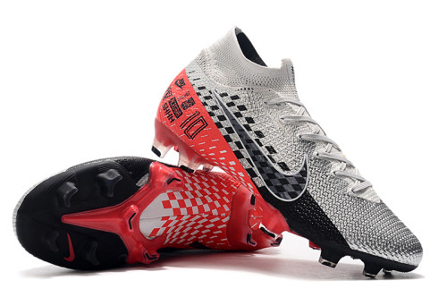 Nike low-top assassin 13th generation Neymar exclusive knitted surface Flyknit 360 technology waterproof FG spike football shoes