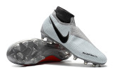 Nike grey red dark evil generation full knitted waterproof seamless socks FG football boots